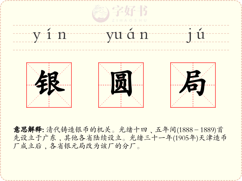 银圆局