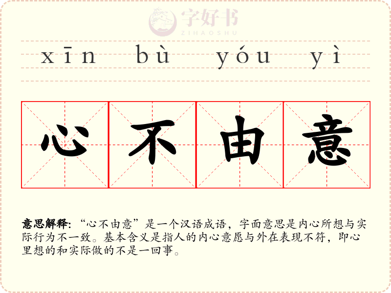心不由意