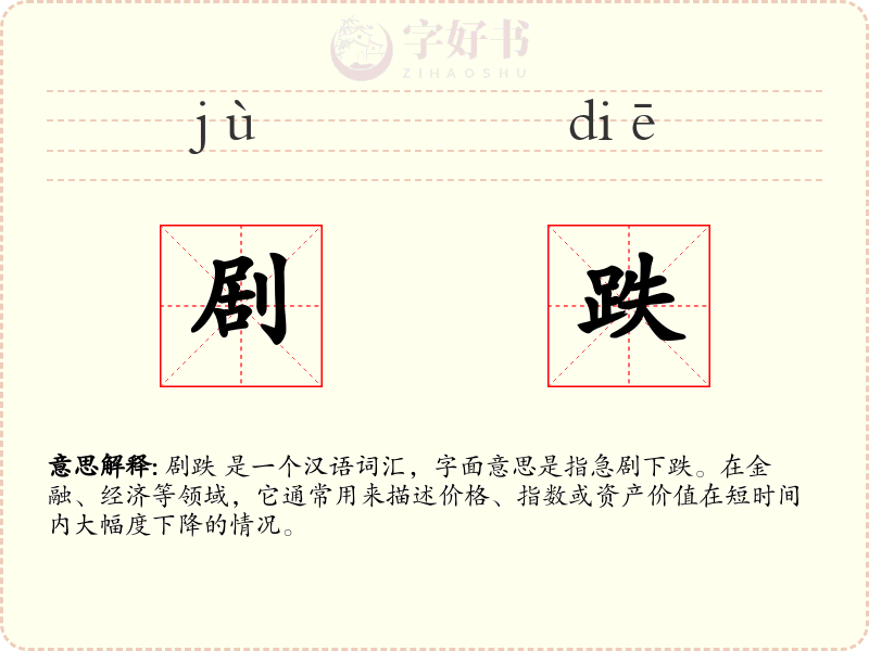 剧跌
