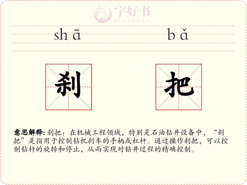 刹把