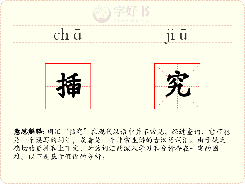 揷究