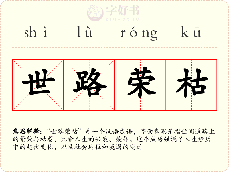 世路荣枯