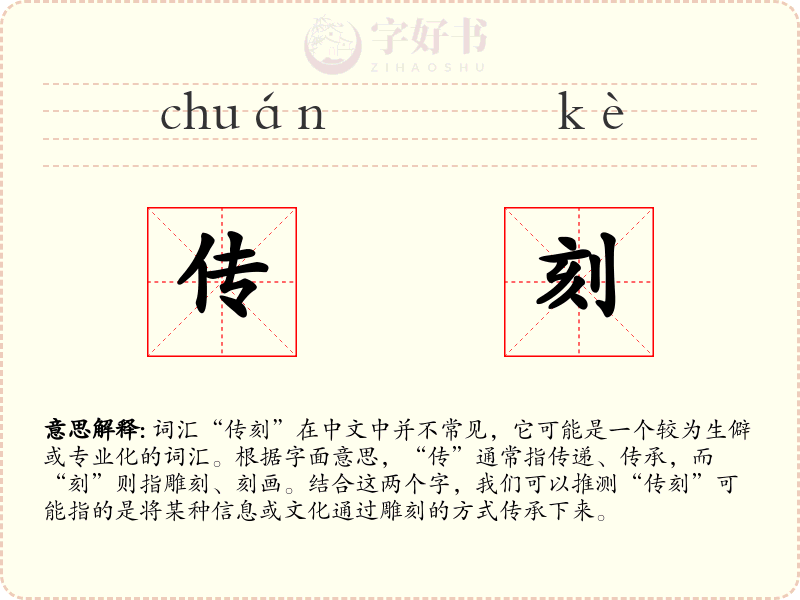 传刻