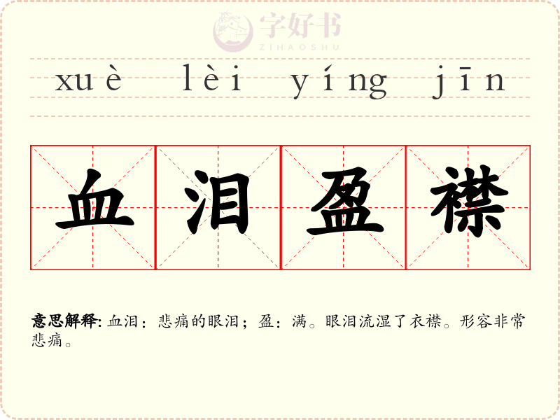 血泪盈襟