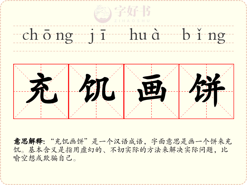 充饥画饼