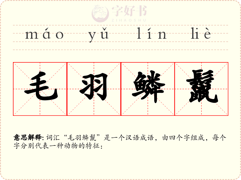 毛羽鳞鬣