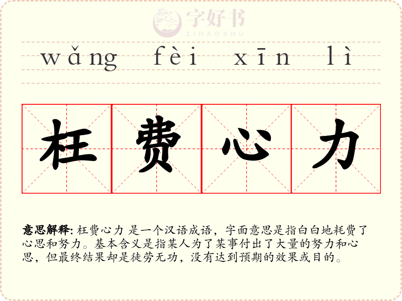 枉费心力