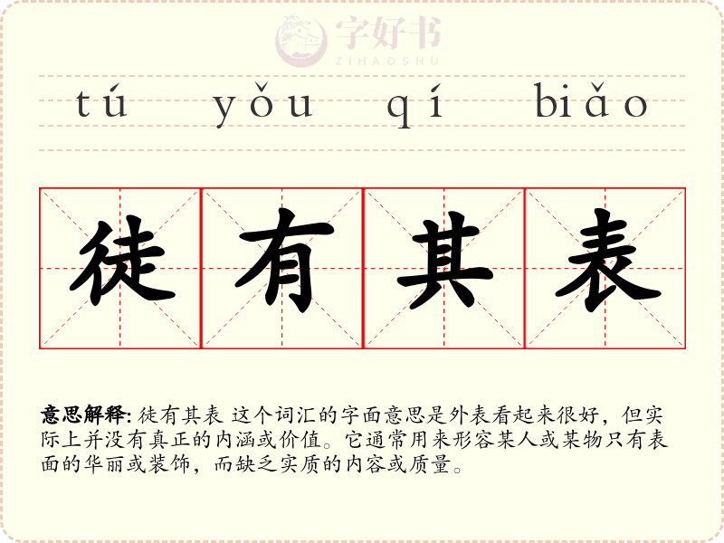 徒有其表
