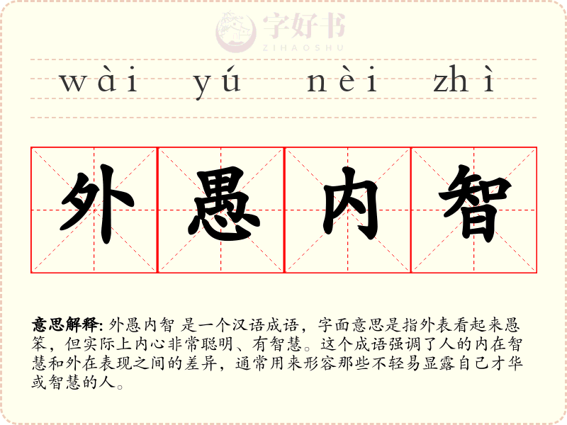 外愚内智