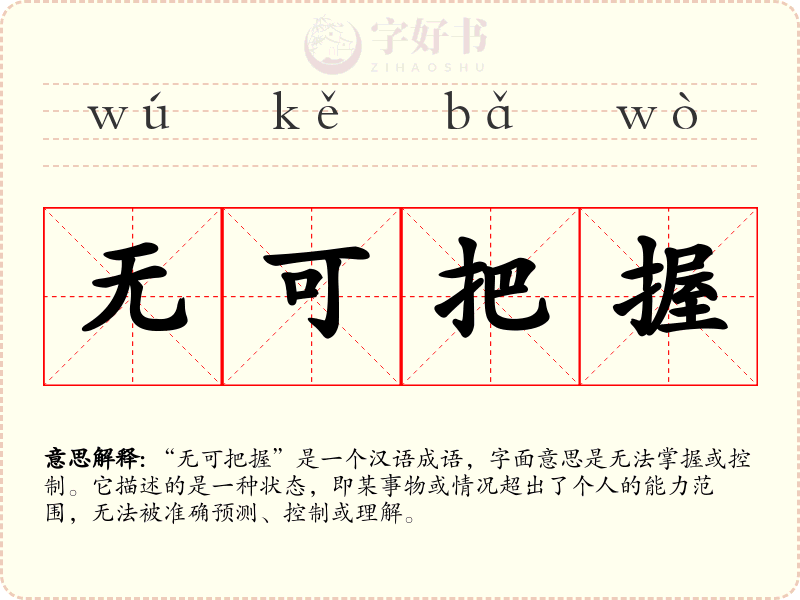 无可把握