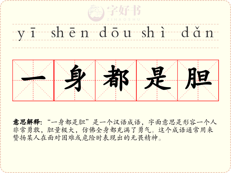 一身都是胆