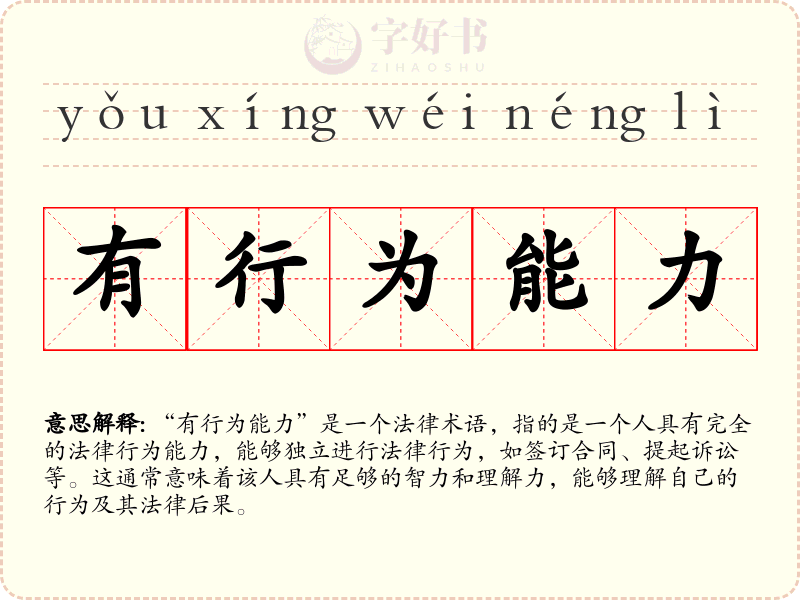 有行为能力