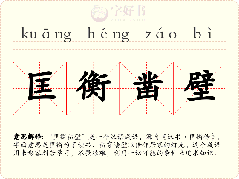 匡衡凿壁