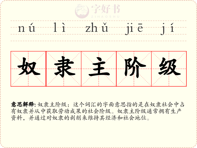奴隶主阶级