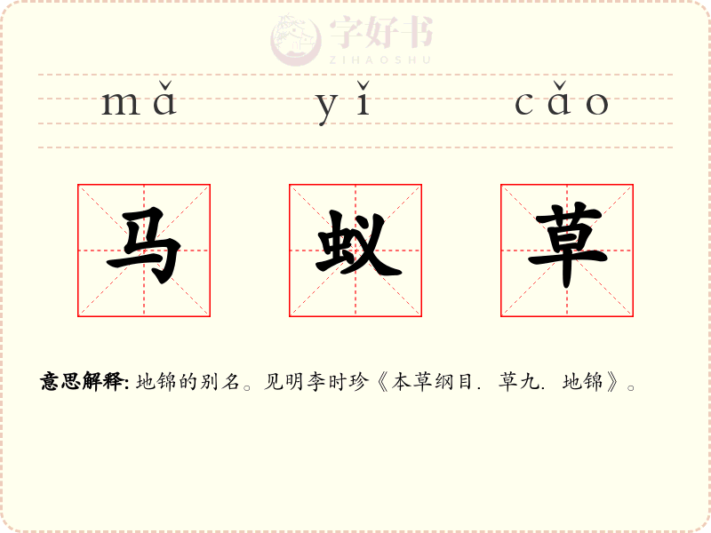 马蚁草