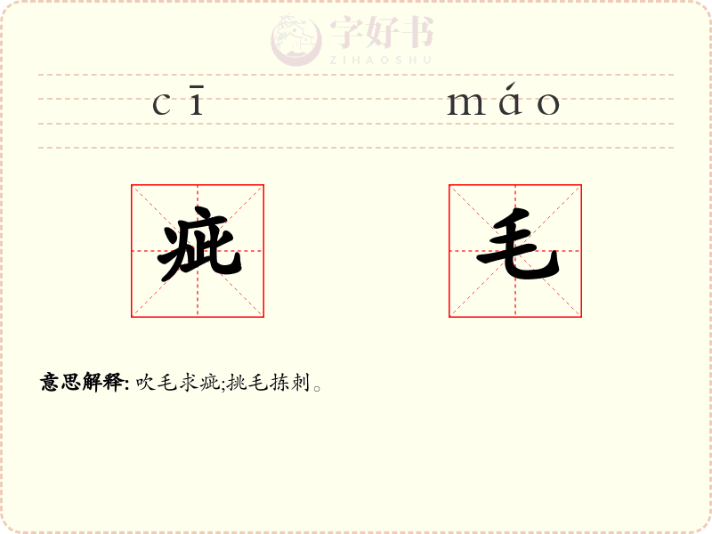 疵毛