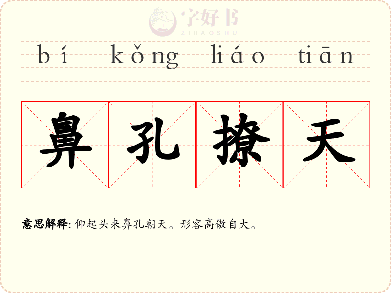鼻孔撩天