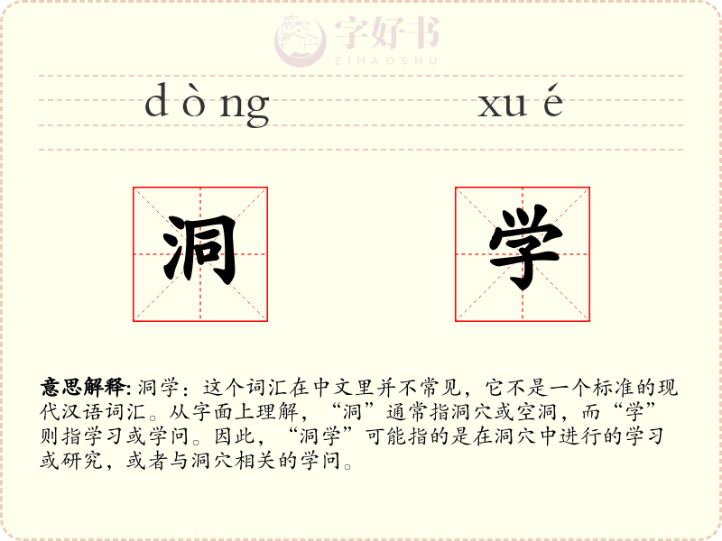 洞学
