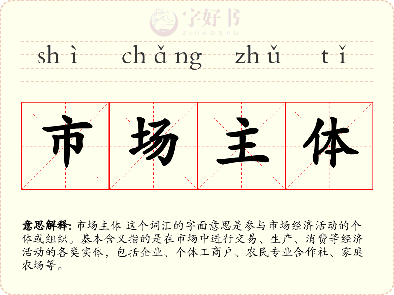 市场主体