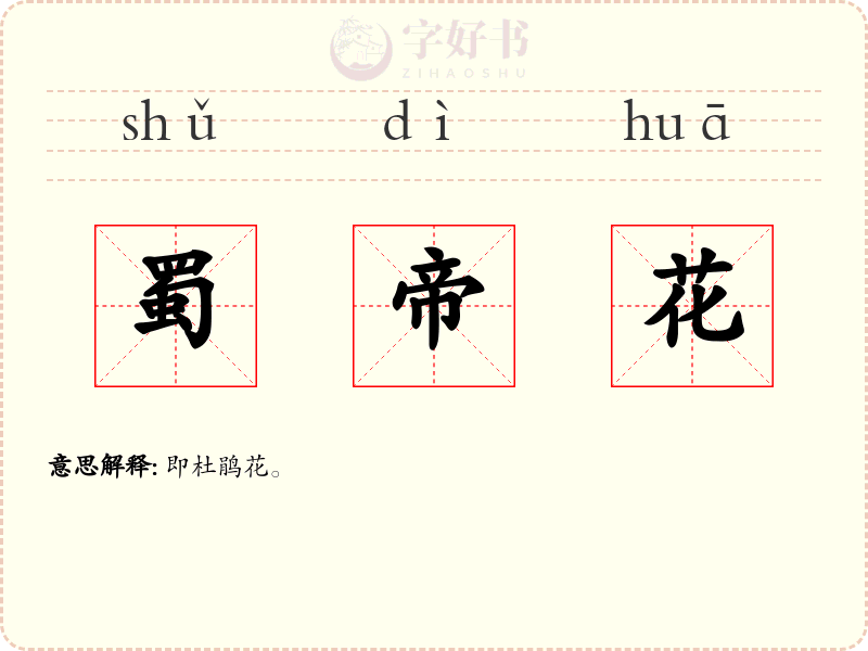 蜀帝花