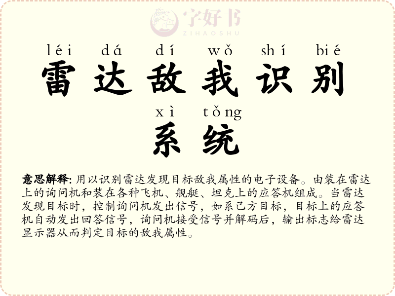 雷达敌我识别系统