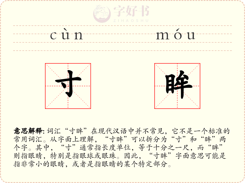 寸眸