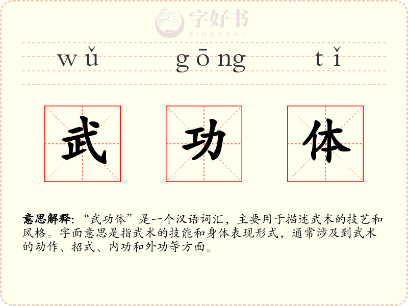 武功体