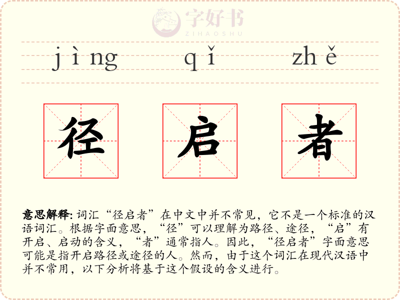 径启者