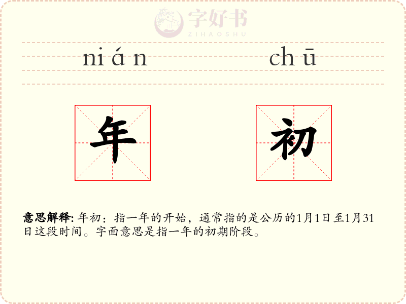 年初