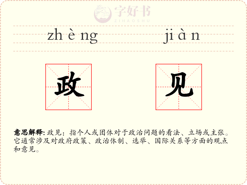 政见
