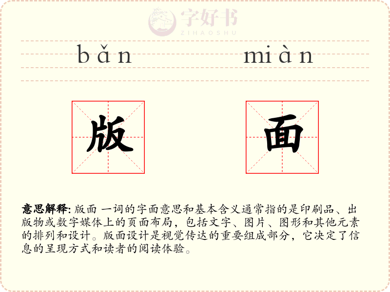 版面