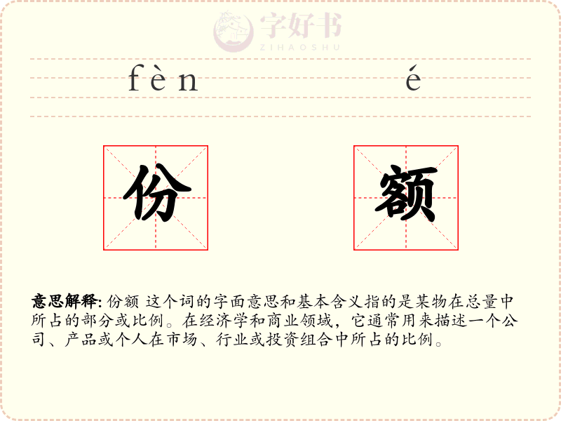 份额