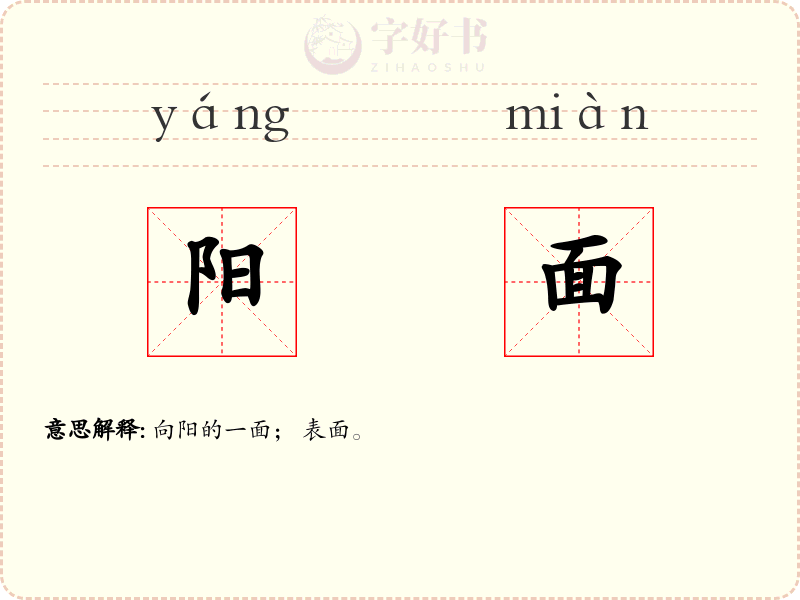 阳面