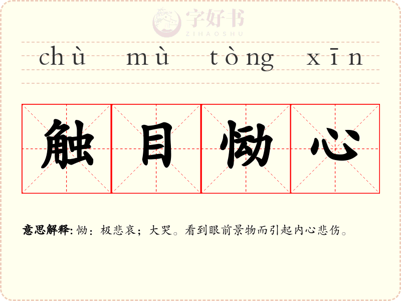 触目恸心