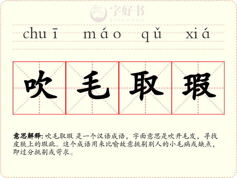 吹毛取瑕