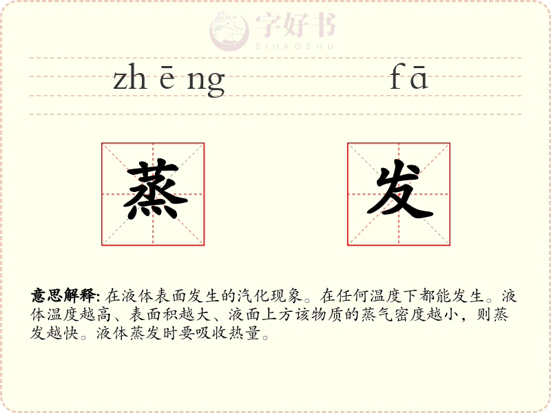 蒸发