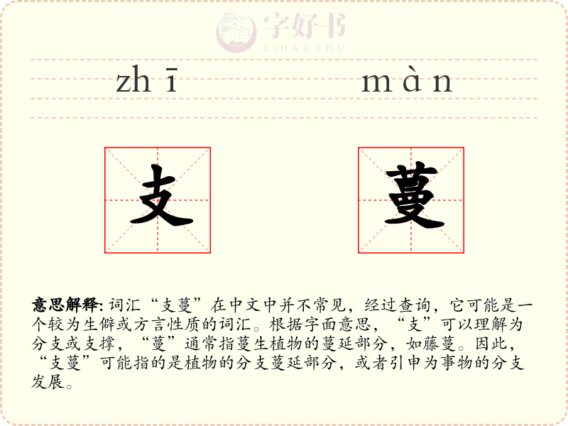 支蔓