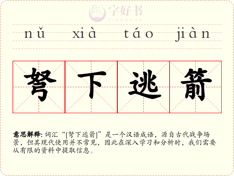 弩下逃箭