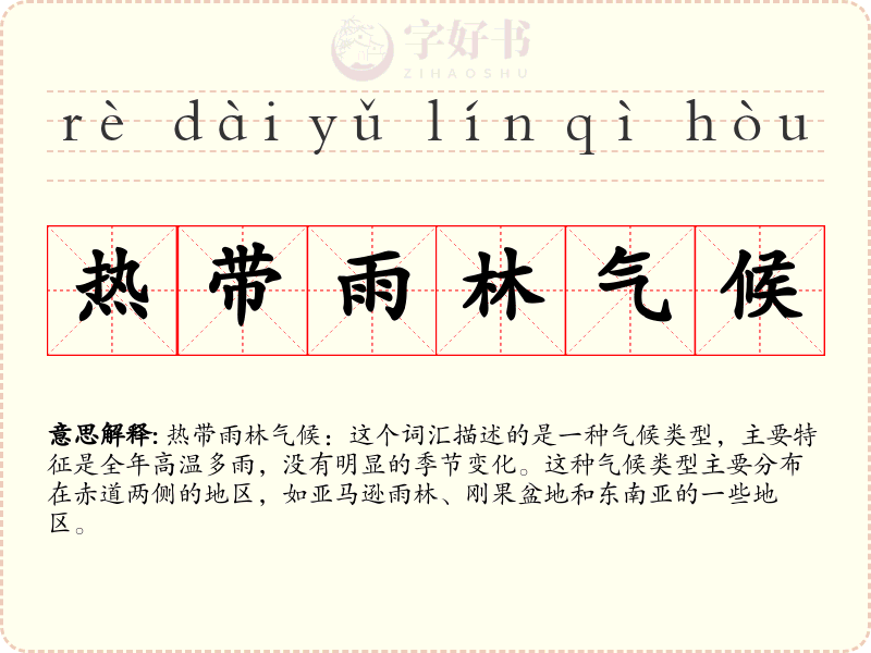 热带雨林气候