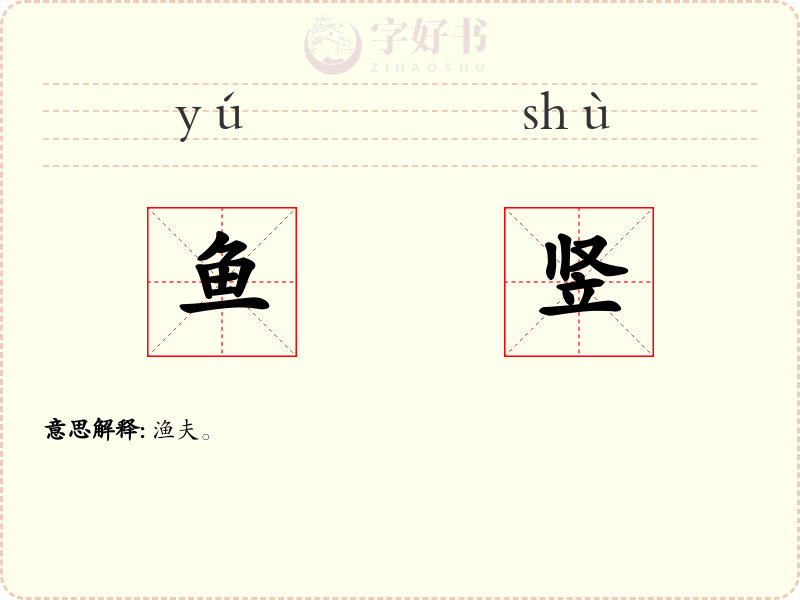 鱼竖