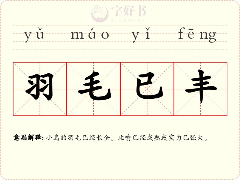 羽毛已丰