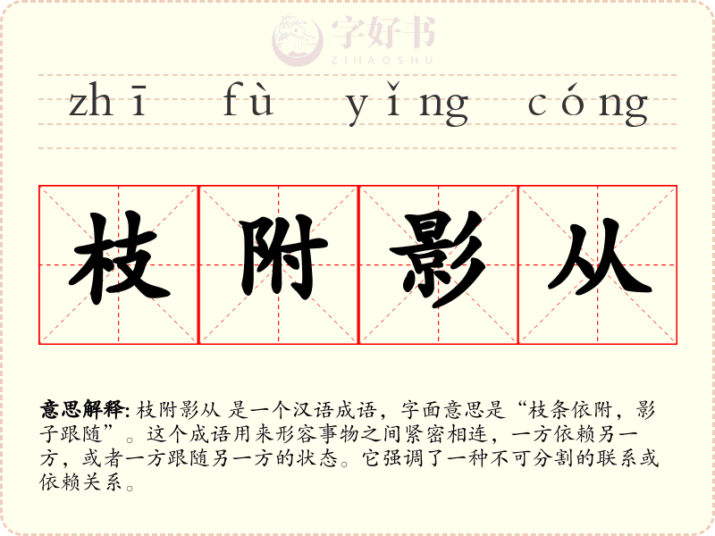 枝附影从