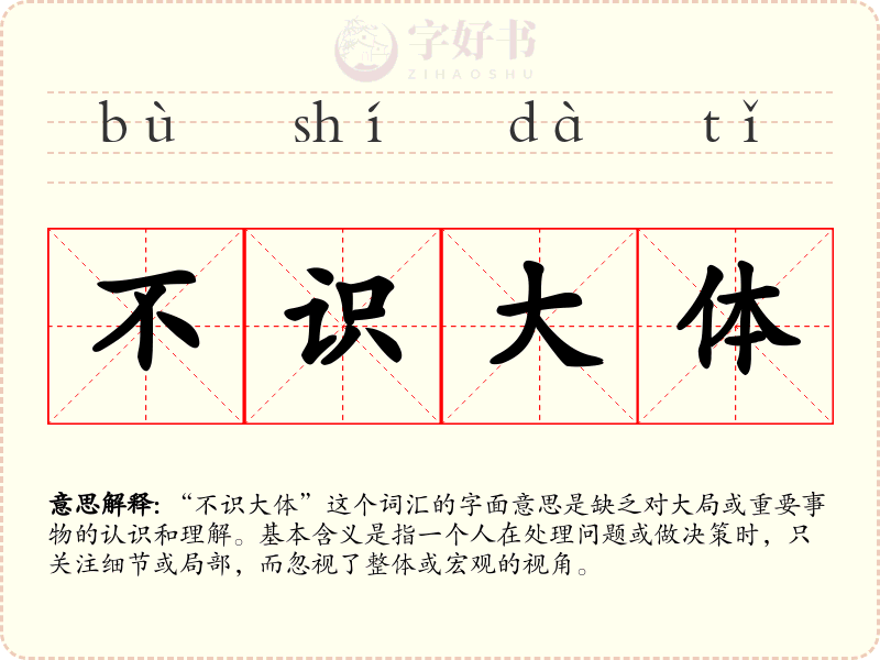 不识大体