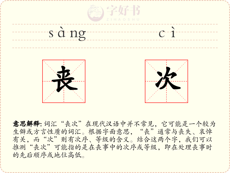 丧次