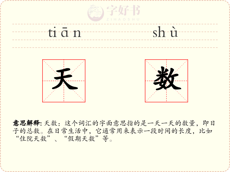 天数