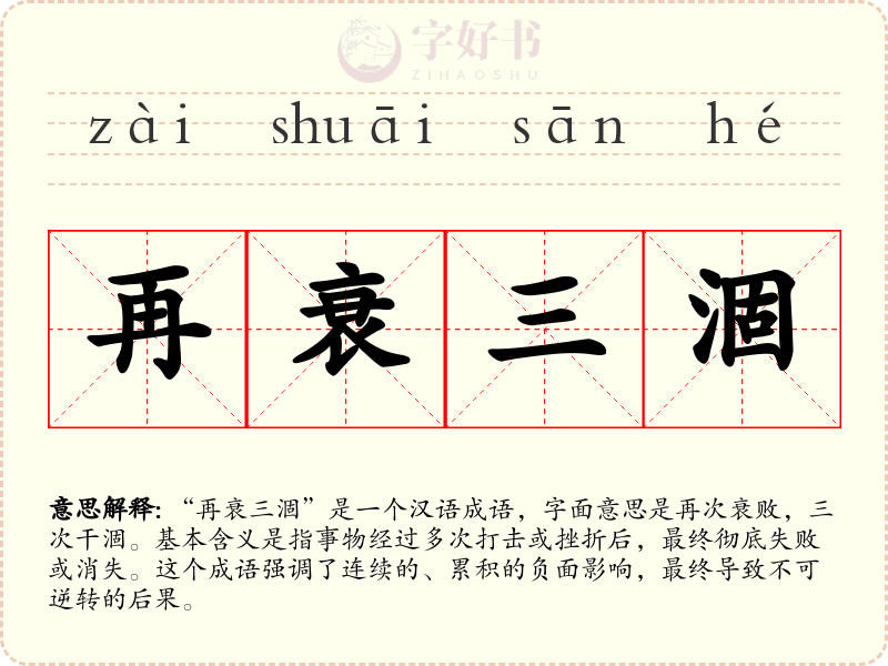 再衰三涸