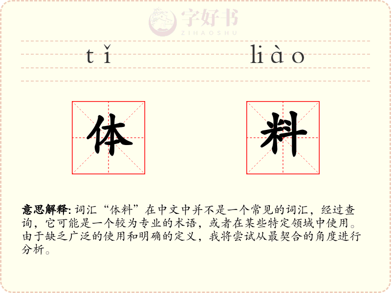 体料