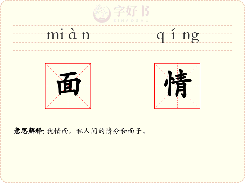 面情