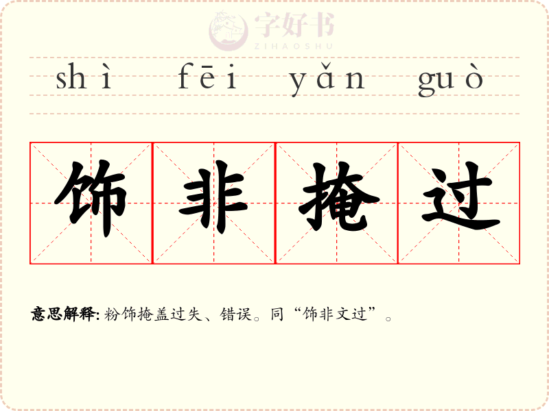 饰非掩过
