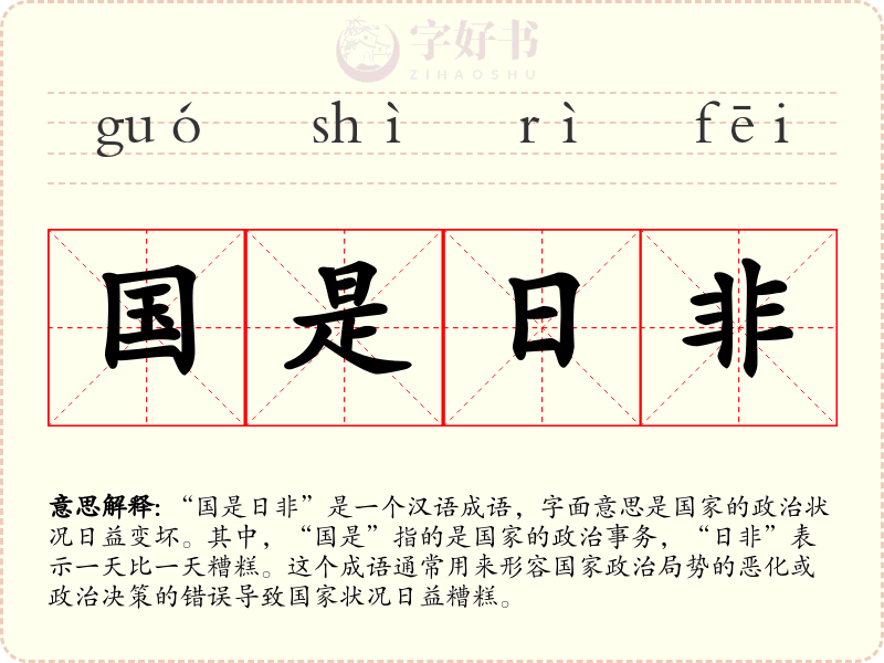国是日非